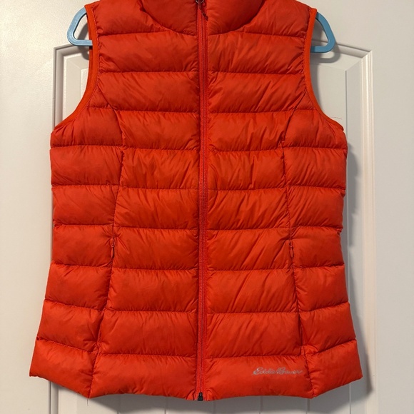Eddie Bauer EB650 Women's Down‎ Puffer Coral Vest Size M - Picture 1 of 8